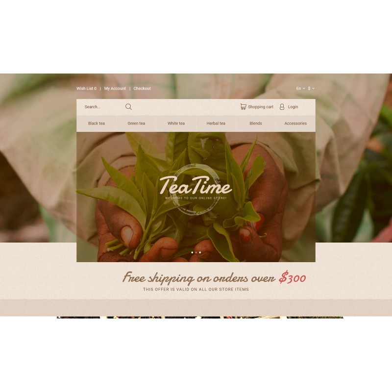 Tea Time Shop Template