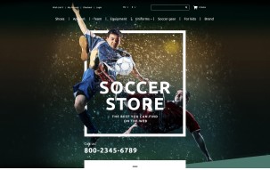 Soccer Shop Shop Template