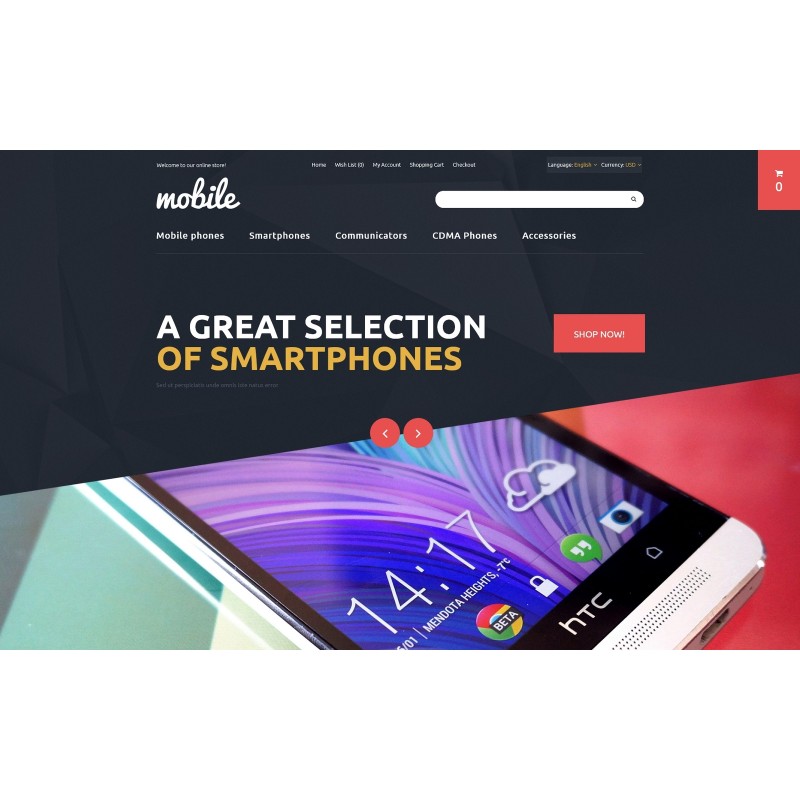 Mobile Shop Template