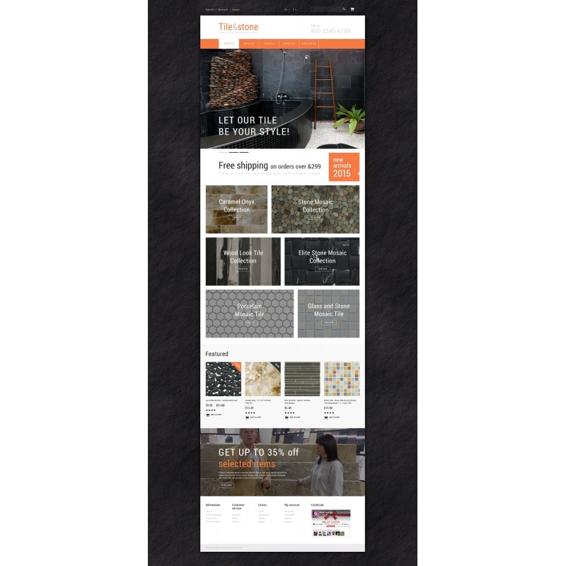 Tile Stone Shop Template