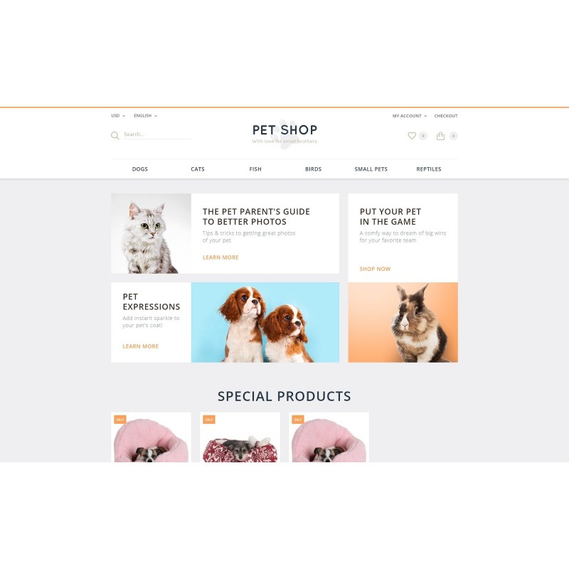 Pet Shop Shop Template