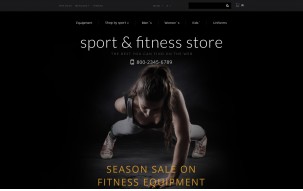 Fitness Training Shop Template