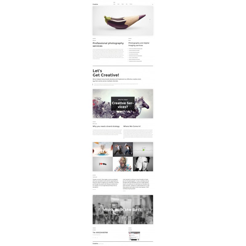 Creative WordPress Theme
