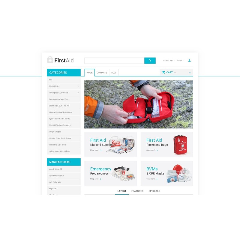 Ambulance Responsive Shop Template