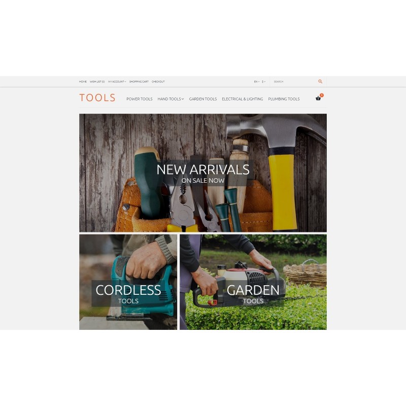 Tools Shop Template