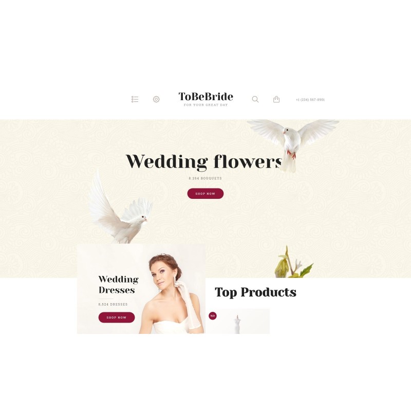 ToBeBride Shop Template