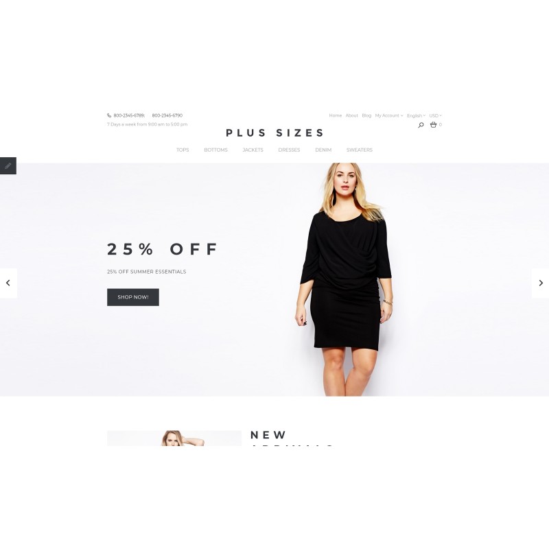 Plus Sizes Shop Template