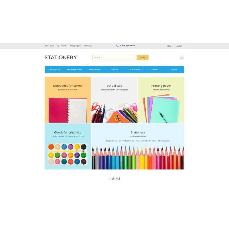 Stationery Shop Template