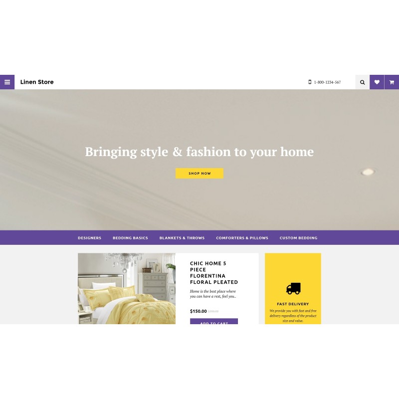 Linen Store Shop Template