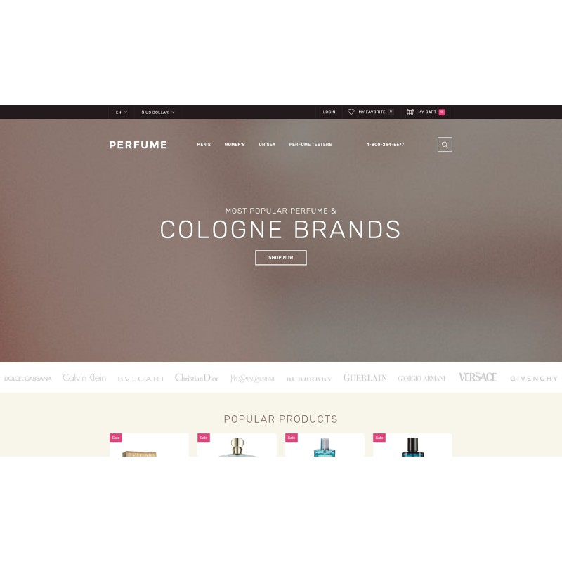 Perfume Shop Shop Template