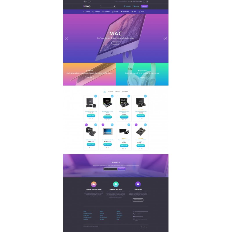 iShop - Computer Store Responsive Shop Template