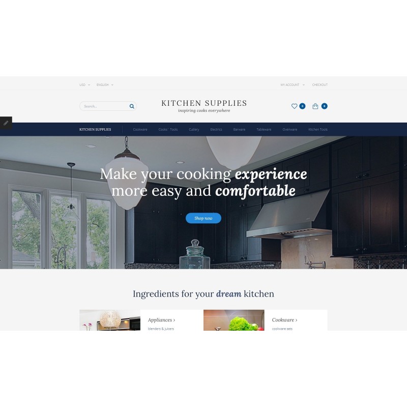Kitchen Supplies Shop Template