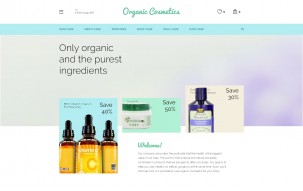 Organic Cosmetics Shop Template