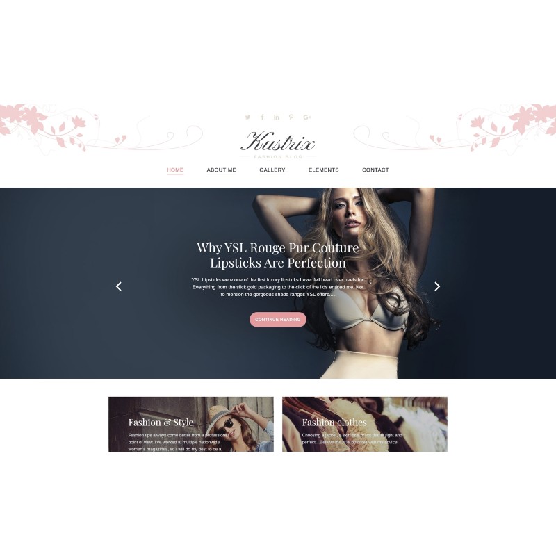 Kustrix - Fashion Blog Magazine WordPress Theme