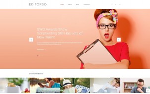 Editorso - Journalist Blog WordPress Theme