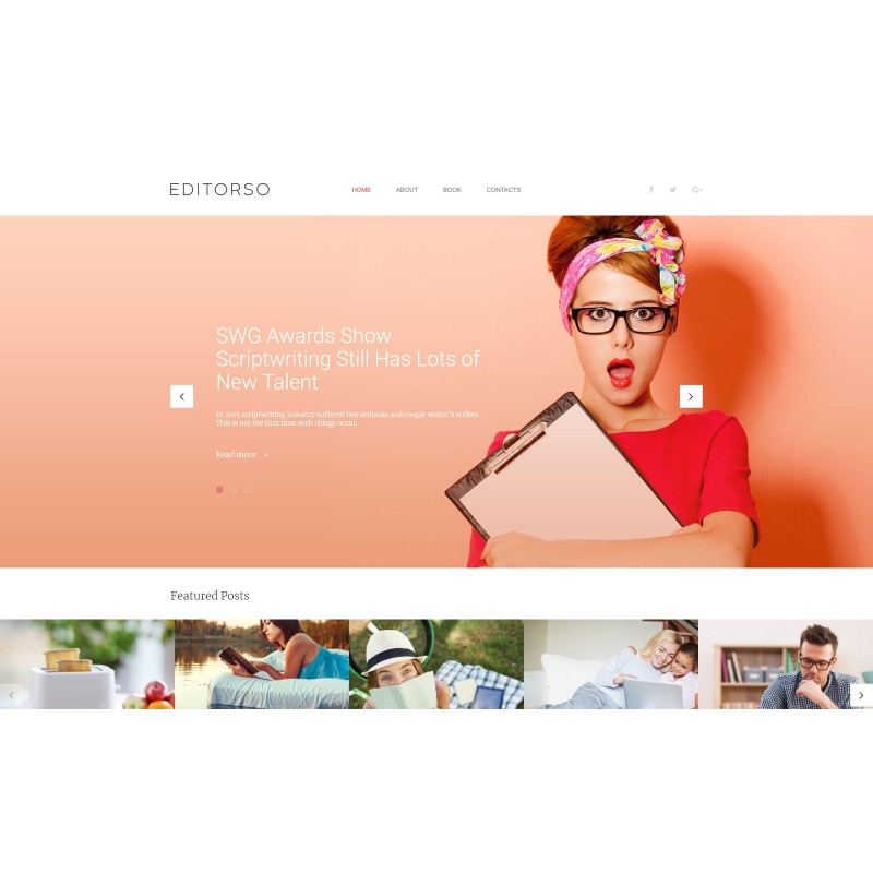Editorso - Journalist Blog WordPress Theme