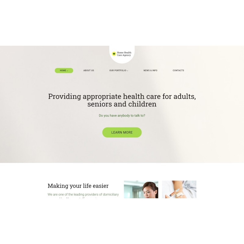 Home Health Care WordPress Theme