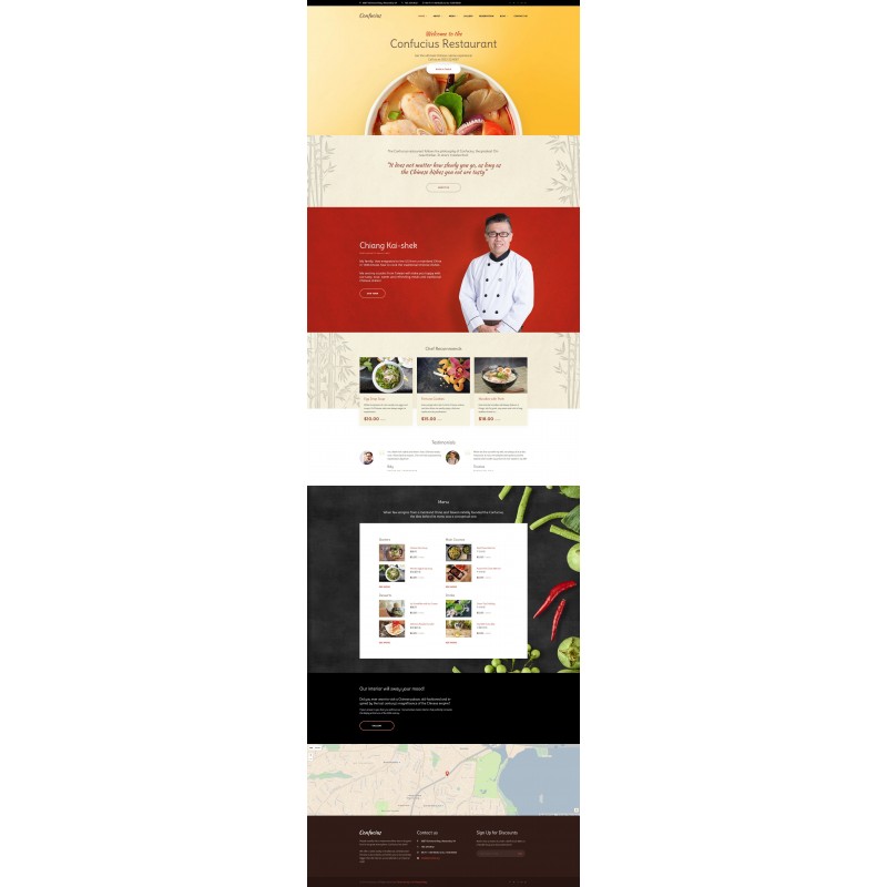 Confucius - Chinese Restaurant Responsive WordPress Theme