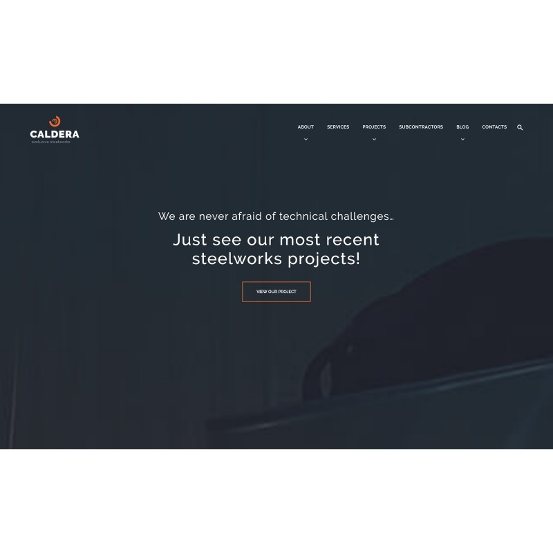Caldera - Steelworks and Constructions WordPress Theme