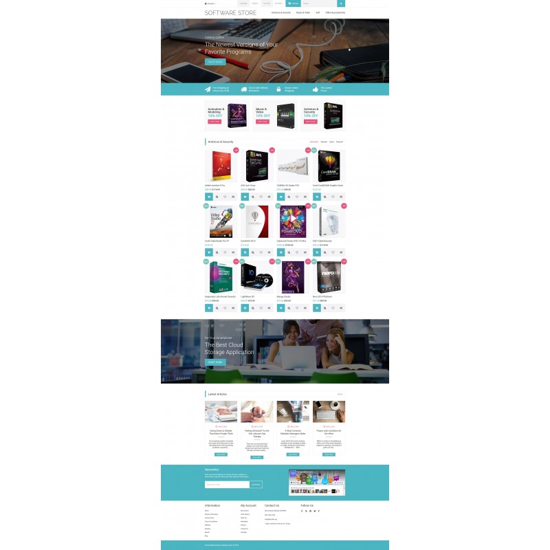 Software Store Shop Template