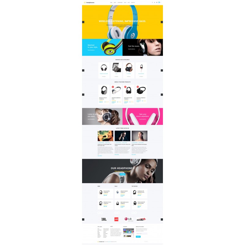 Headphones Shop Template