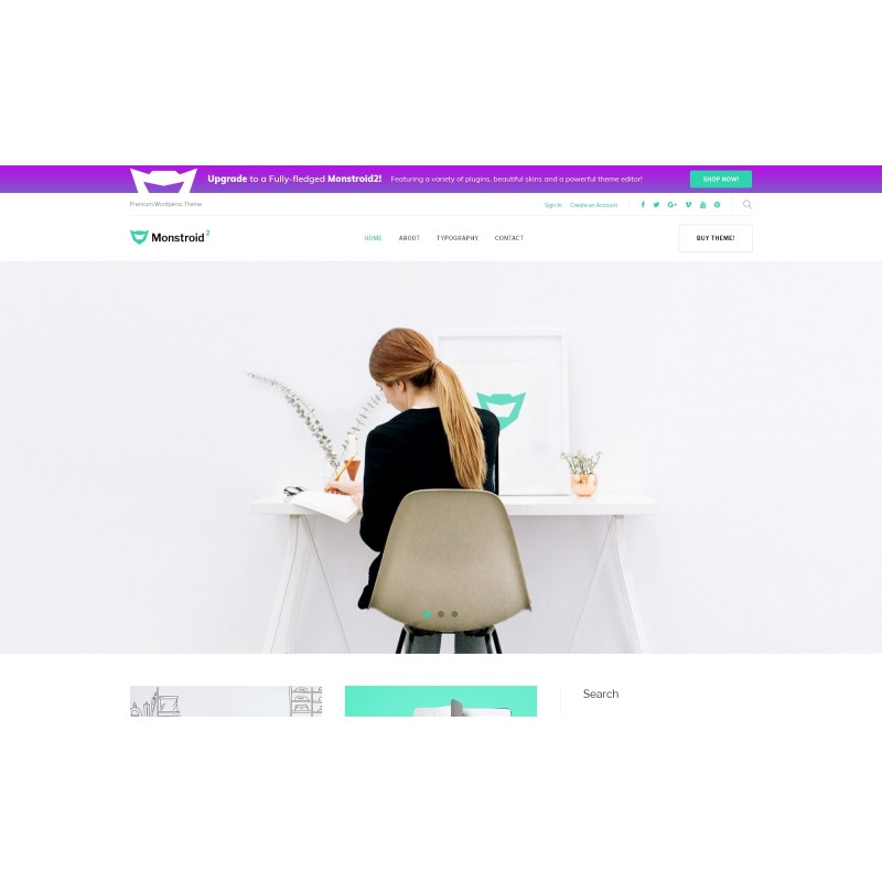 Monstroid 2 Lite - free WordPress Theme