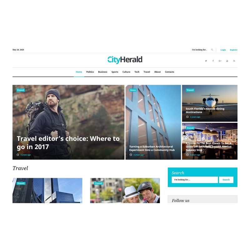 City Herald - Magazine WordPress Theme
