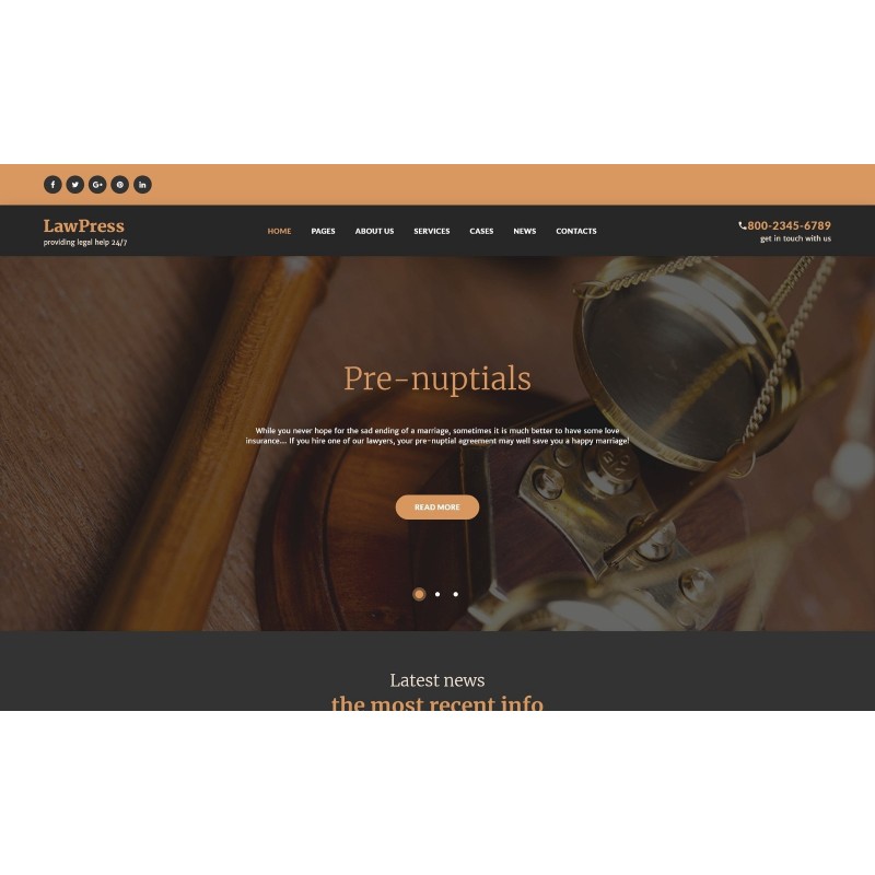LawPress - Law Firm Responsive WordPress Theme