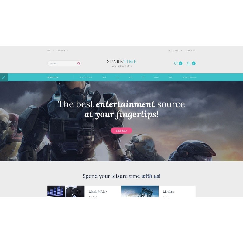 Spare Time Shop Template