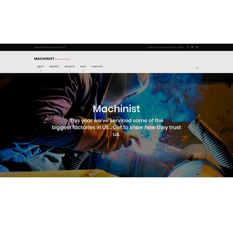Machinist - Professional Industrial WordPress Theme
