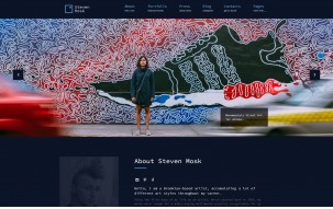 Steven Mosk - Modern artist personal portfolio WordPress Theme