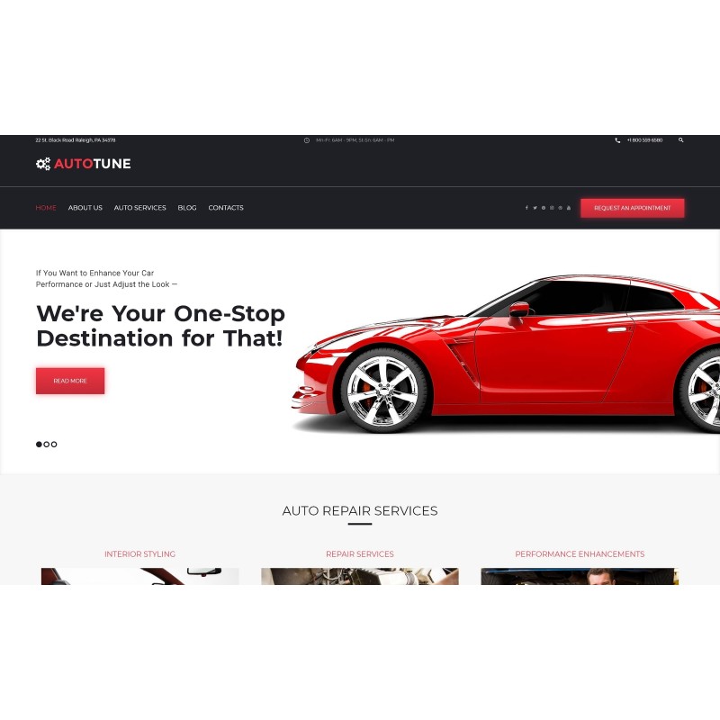 AutoTune - Car Tuning WordPress Theme
