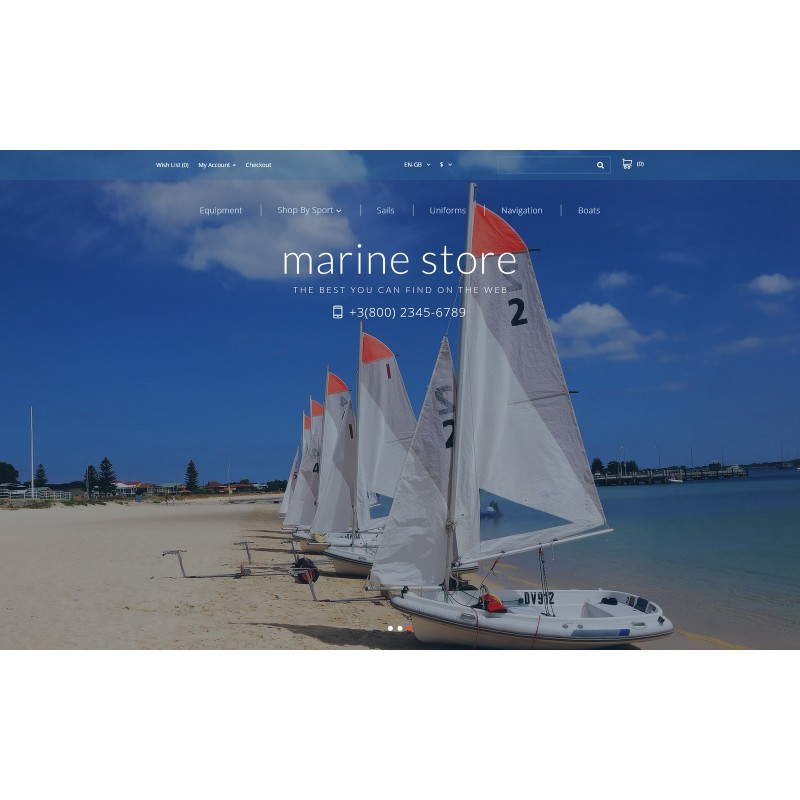 Marine Store Shop Template