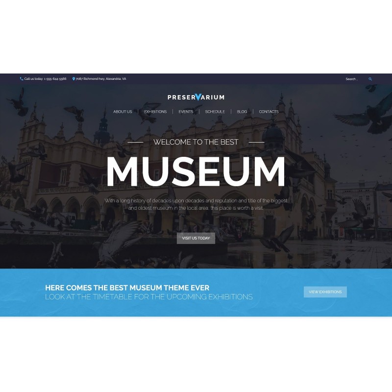 Preservarium - Museum Responsive WordPress Theme