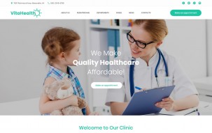 VitaHealth - Pediatric Clinic Responsive Medical WordPress Theme