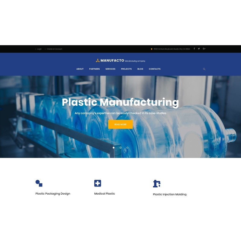 Manufacto - Industrial and Manufacturing Company WordPress Theme
