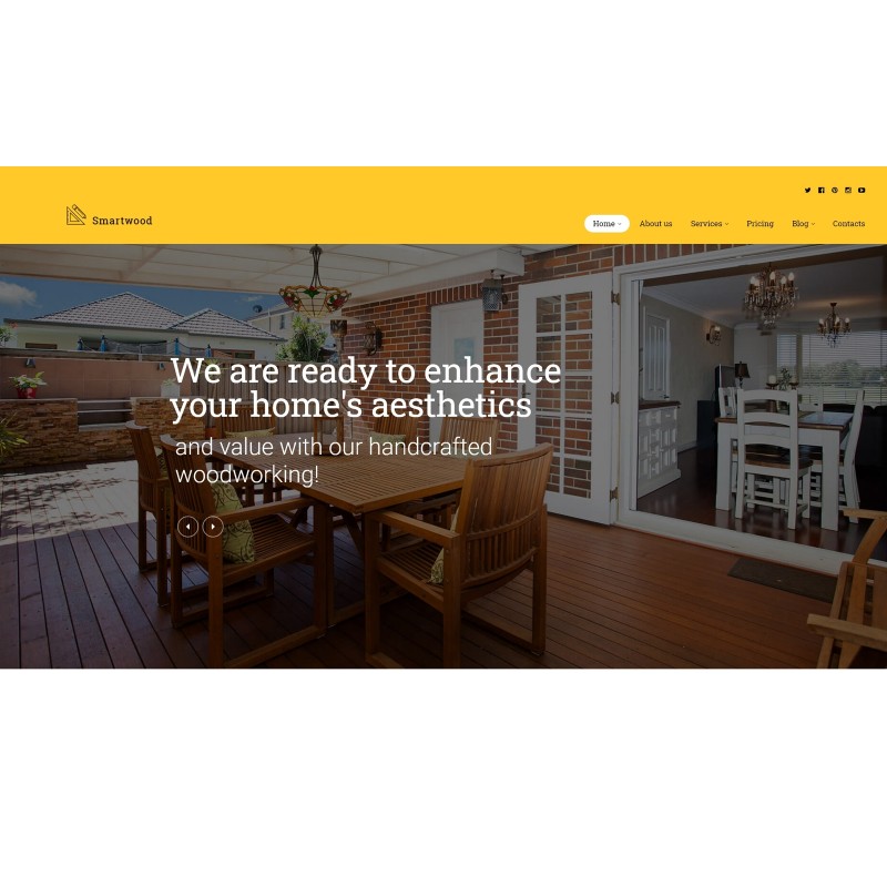 Smartwood - Carpentry & Woodworking WordPress Theme
