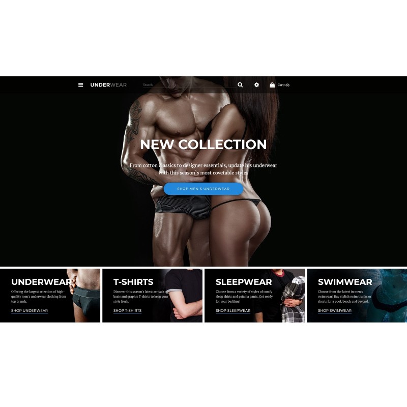 Underwear - Lingerie & Underwear Store Shop Template
