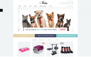 Miss Pinky - Animal & Pet Shop Template