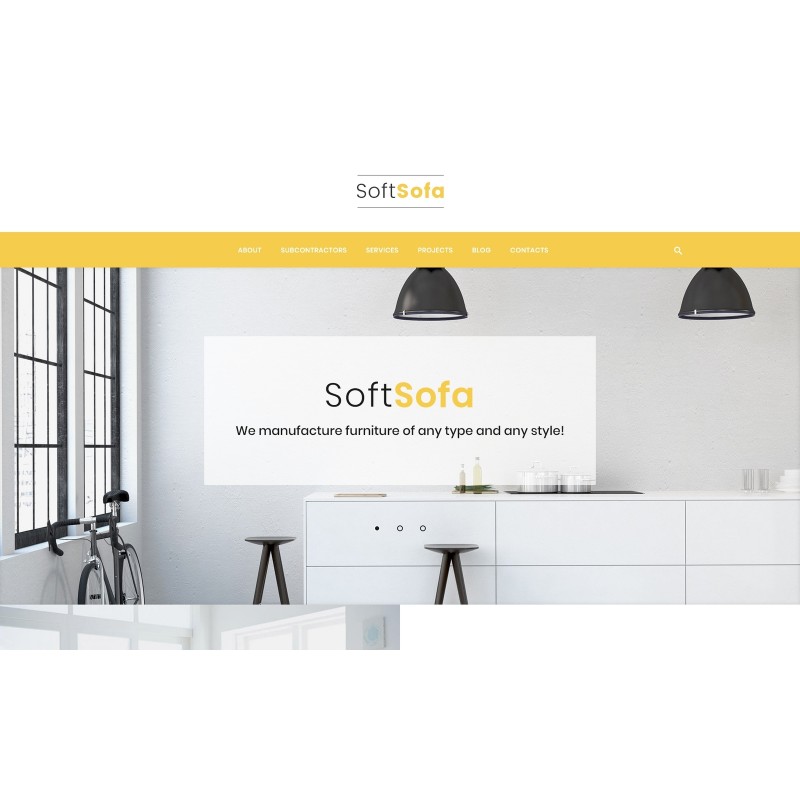 Soft Sofa - Furniture & Manufacturing Company WordPress Theme