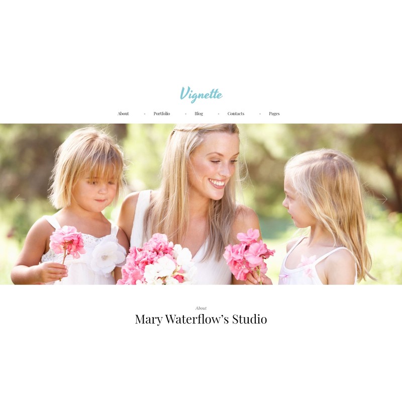 Vignette - Family Photographer & Portfolio WordPress Theme