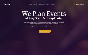 InTime - Events Management Company WordPress Theme