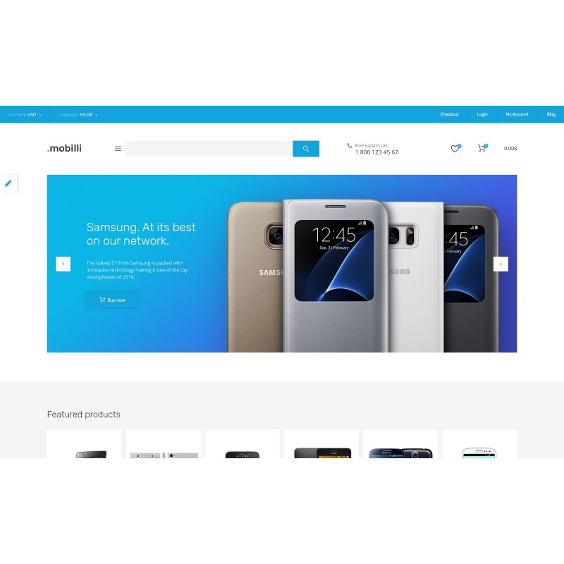 Mobile Store Responsive Shop Template