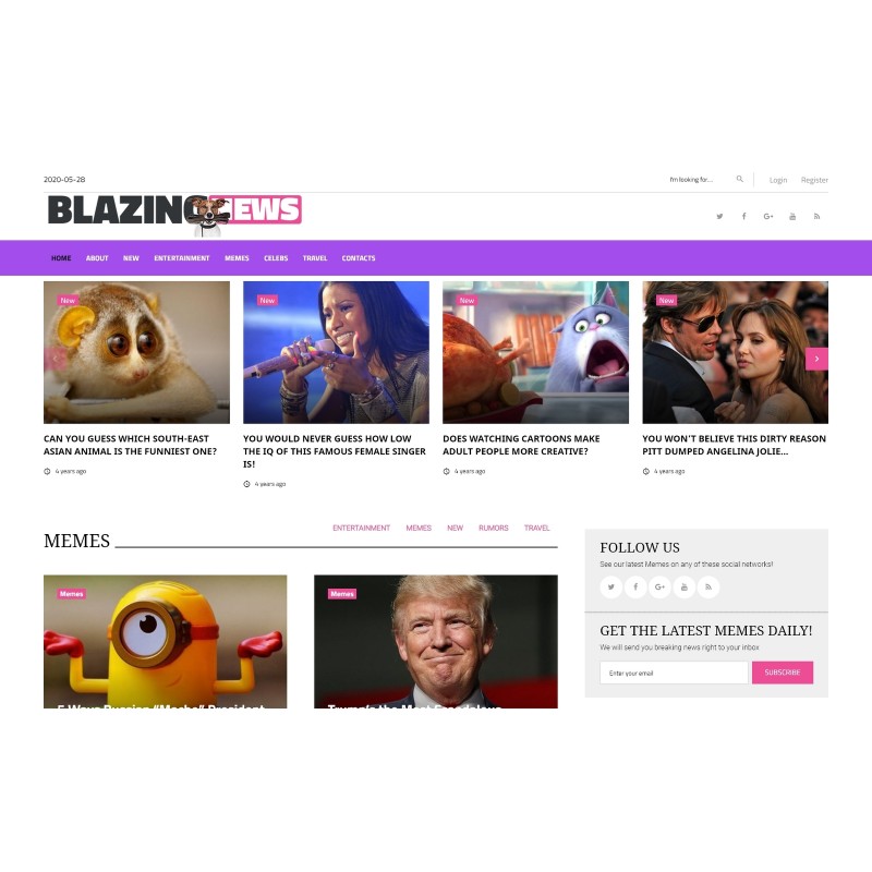BlazingNews - News Magazine Responsive WordPress Theme