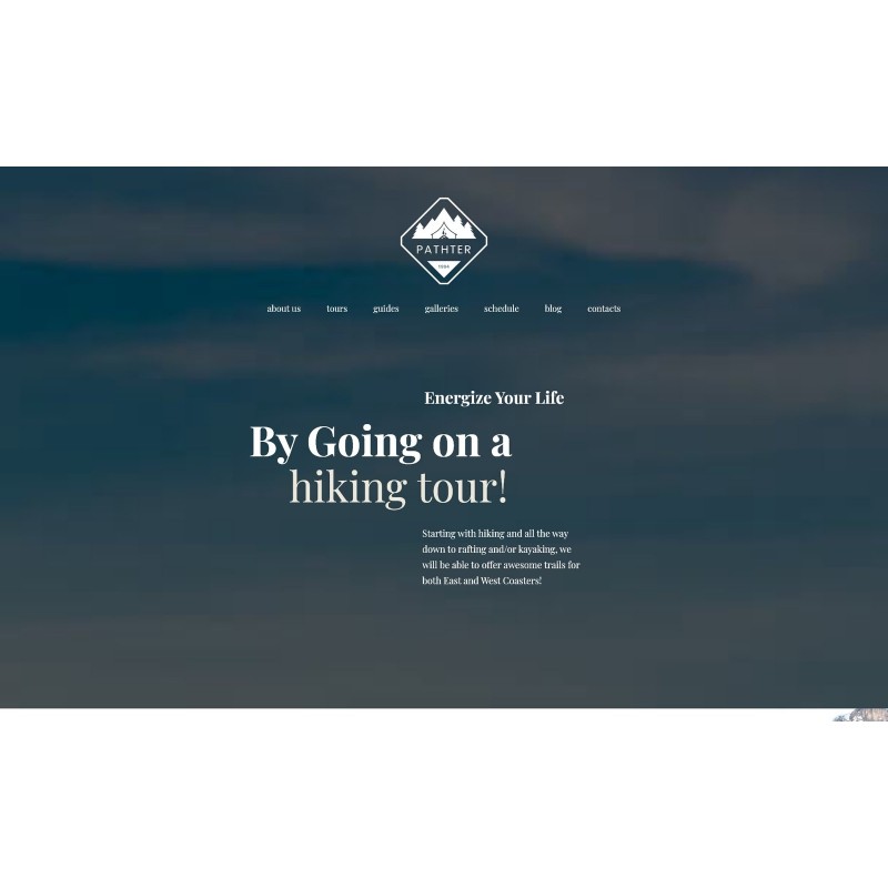 Hiking & Camping Tours WordPress Theme