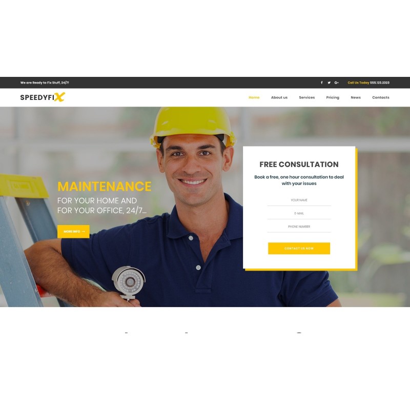 SpeedyFix - Handyman Services WordPress Theme