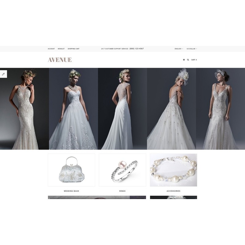 Wedding Responsive Shop Template