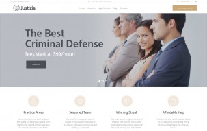 Justizia - Lawyer Services Responsive WordPress Theme