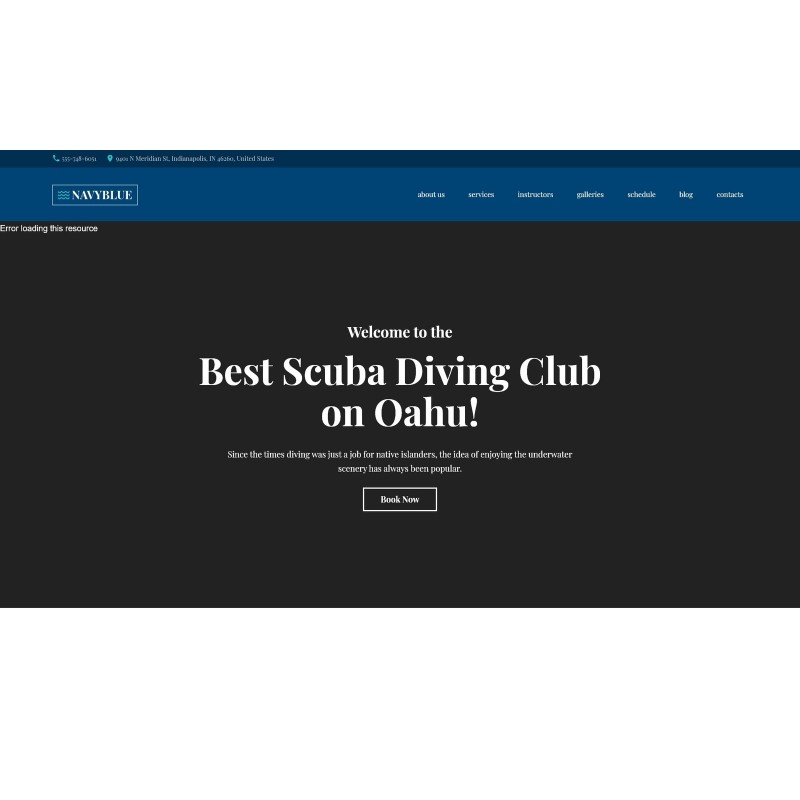 NavyBlue - Scuba Diving Club Responsive WordPress Theme