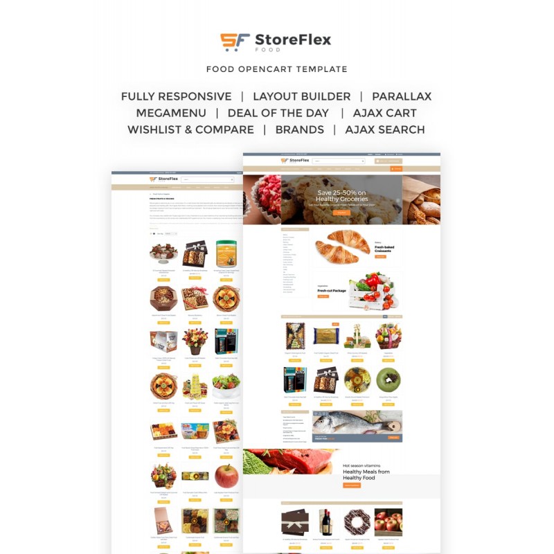 StoreFlex - Food Responsive Shop Template